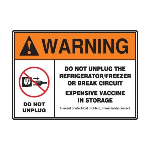 Accuform ANSI ISO WARNING Safety Sign DO MGS117 MGS117 - main